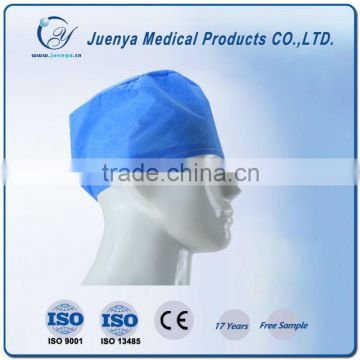 hygienic sterile nonwoven disposable head cap for hospital