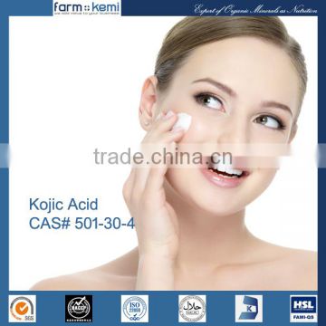 Cosmetic Ingredient Perfect Skin Whitening Agent CAS 501-30-4 Kojic Acid