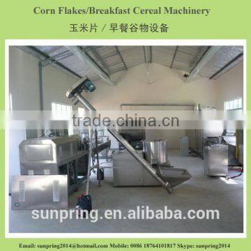 Toasted corn flakes processing line