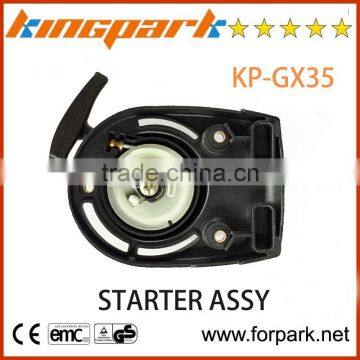 Good quality gasoline brush cutter spare parts GX35 recoil easy starter assy