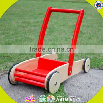 wholesale educational red wooden toddler walker hot sale wooden toddler walker useful wooden toddler walker W13C013
