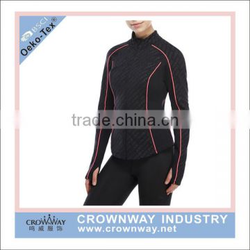 2016 new fashion sports spring OEM knitting jackets for women