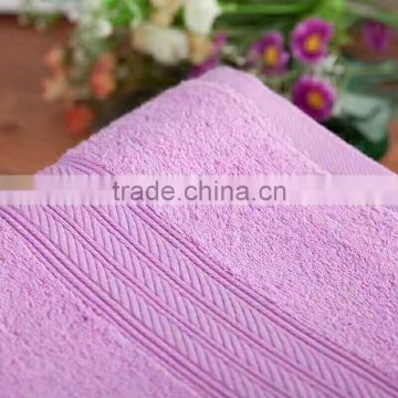 OEM Plain Dyed Satin Towels Bath Set Luxury Hotel 100%Cotton