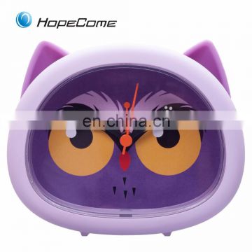 2017 New Customized Design Animal Owl Shape Table Clock