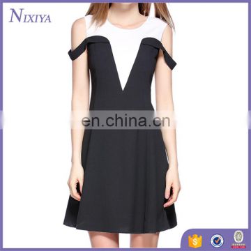 Office Women Career Dresses Invisible Zipper Dress For Wome