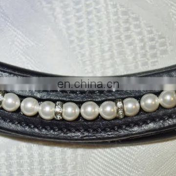 Horse Pearl with blings Browbands