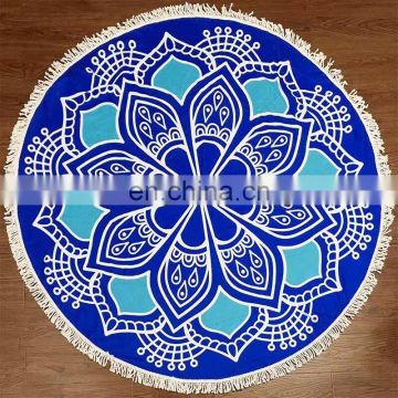 Indian round mandala tapestry outdoor picnic beach blanket towel scarf