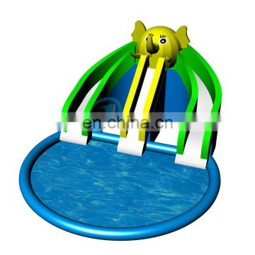 Elephant Inflatable Commercial Water Park Large Water Play Equipment Slide Pool For Kids and Adults