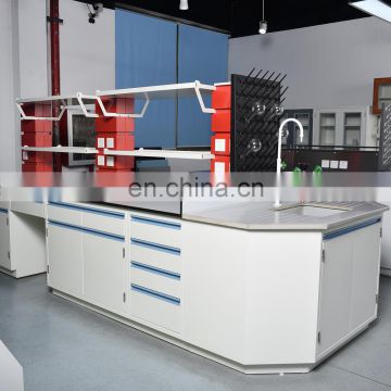 Laboratory furniture island table workbench meet SEFA 8M