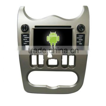 Quad core! Android 4.4/5.1 car dvd for LOGAN with 6.2 inch Capacitive Screen/ GPS/Mirror Link/DVR/TPMS/OBD2/WIFI/4G