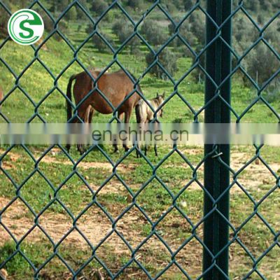 Used chain link fence in garden farm galvanized steel wire mesh