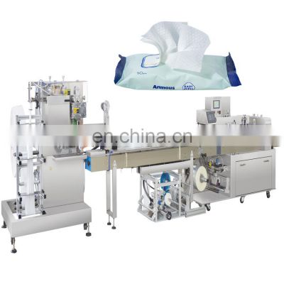 Automatic Facial Baby Alcohol Wet Strength Paper Wipes Tissue Towelette Napkin Sachet Manufacturing Making Packing Machine Price