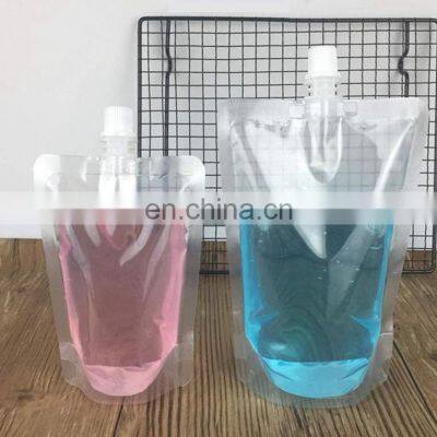 300ml 500ml 1Litre Plastic Drinking Water Drinking Bag Juice Pouch Matte White Spout Pouches more Flavors Milk corner spout bag