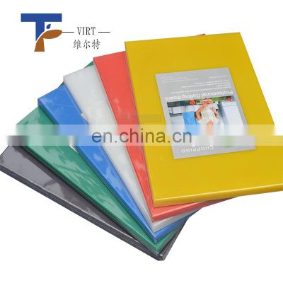 Food Safe Plastic Meat Partition Chopping Block PE Meat Cutting Board
