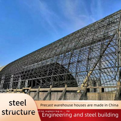 Modern prefabricated steel structure building, prefabricated warehouse workshop hangar office building materials