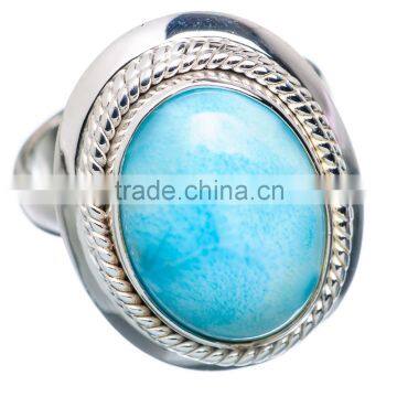 Rare Larimar 925 Sterling Silver Ring Ring,925 sterling silver jewelry wholesale,JEWELRY EXPORTER