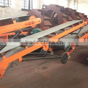 Rubber belt mobile conveyor price