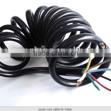Trailer electrical coil,Seven core cable