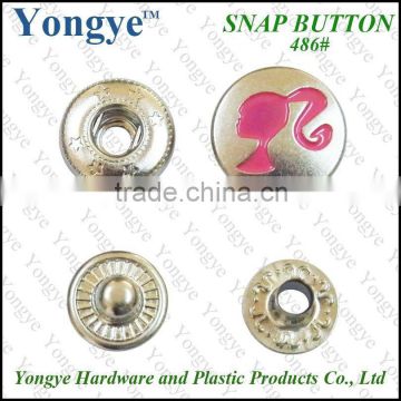 Wholesale high-quality brass Custom made metal logo buttons jacket snap buttons                        
                                                Quality Choice