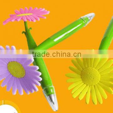 plastic cartoon pen flower pen cheap promotion items