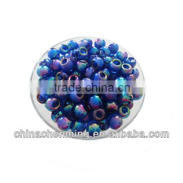fashion acrylic bead in bead decoration with partial hole