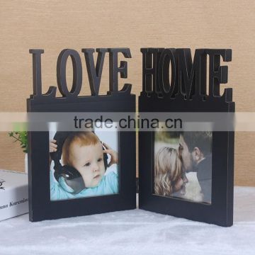 Creative character wood collage photo frame