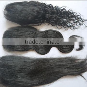 Alibaba express brazilian human hair cheap virgin hair bundles with free parting lace closure