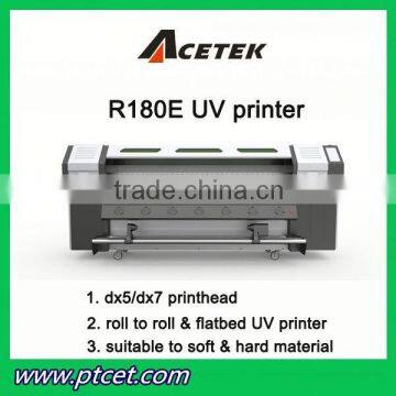 LED uv printer uv 180 DX5 optional CMYK+White 1440dpi 1800*3200CM