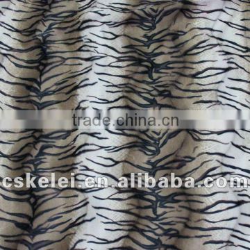 Animal Skin Printed Velour Fabric