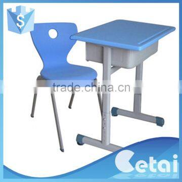 Standard size of modern children school desk and chair