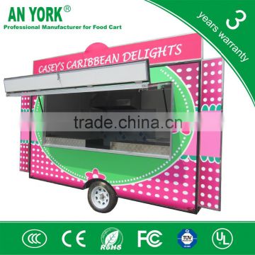 2015 HOT SALES BEST QUALITY petrol food cart with 3 wheels gas tricycle food cart salad food cart
