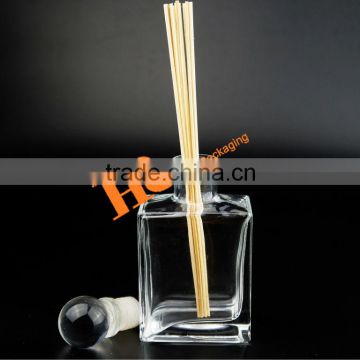 Square Aromatherapy Reed Diffuser Fragrance Glass Bottle 155ml