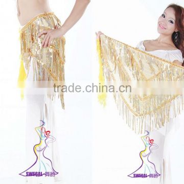 SWEGAL wholesale belly dance hip scarf,indian belly dance costumes,belly dance hip belt SGBDJ13077