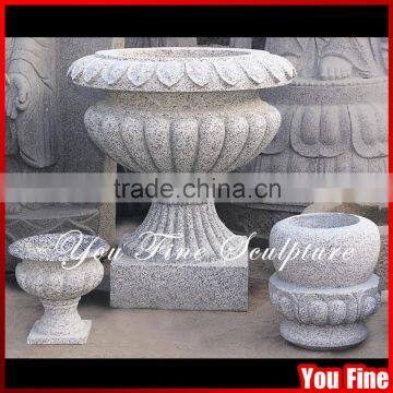 Hand Carved Garden Flower Pot Stone