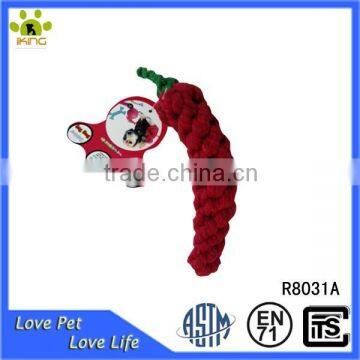 2015 new product !Red pepper shape of cotton rope for dogs