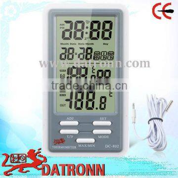 Digital thermometer wall clock DC802