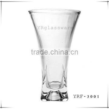 230mm high quality different shape glass vase