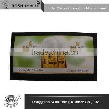 promotional custom logo rubber bar service mat