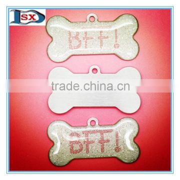 100% factory Metal custom shaped qr code pet tag id dog tag with epoxy for outlet