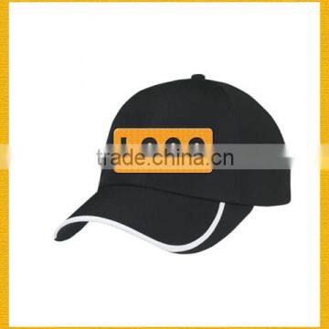 White sport cotton cap with embroidery logo