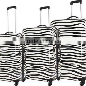 cheap hot sale zebra prirnt suitcase