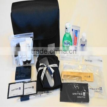 Luxury quality airplane amenities set/airplane cosmetics set/airplane comfort set for first class