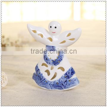 ceramic hollow angel figurine with hollow angel figurine