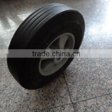 8x2 solid rubber wheel /rubber powder hand trolley wheel/ hand truck wheels/