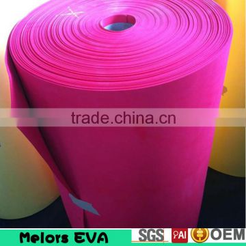 Melors waterproof colorful craft material eva foam roll/various color EVA sheet roll for sale