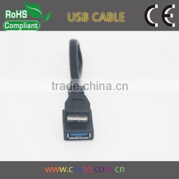 20cm black micro usb 3.0 extension cable