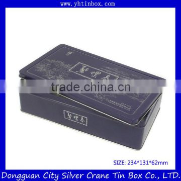 rectangular tea canisters tin/tea tin box