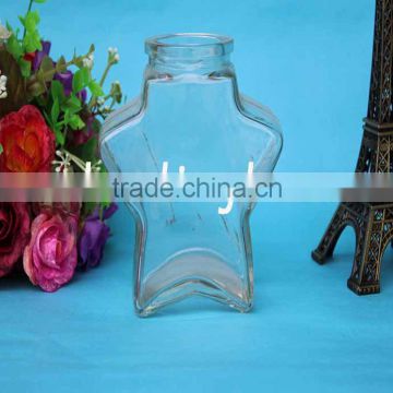 Popular Star Shaped Vase Glass Bottle Wholesale