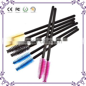 Plastic handle eyelash extension brush professional 50pcs retractable eyelash brush
