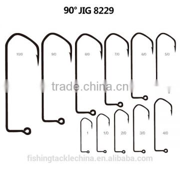 Wholesale jig hook fishing hook 90 degree with high quality